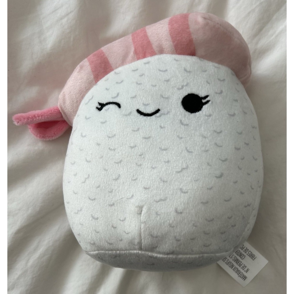 Keina the Sushi Shrimp Squishmallows 5" Stuffed Plush Food Squad